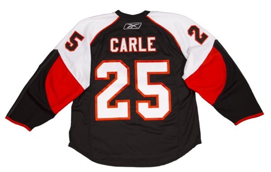 2009-10 Matt Carle Philadelphia Flyers Game Worn Jersey (MeiGray)